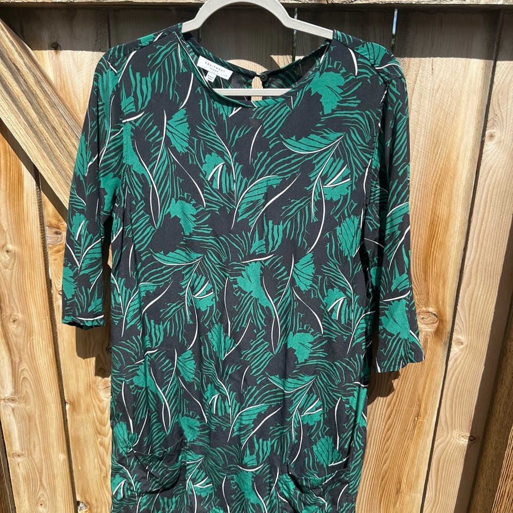 Equipment Femme Tropical Leaf Shirtdress